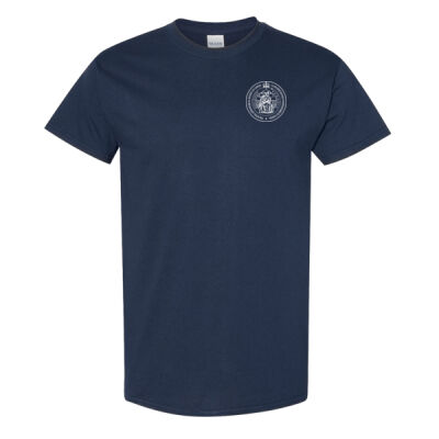 Gildan Unisex Outlined Emblem Printed T-Shirt Thumbnail