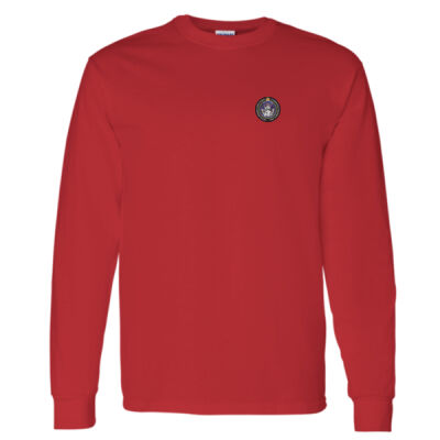 Gildan Unisex Colourful Emblem Printed Long Sleeve Thumbnail