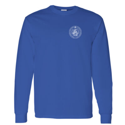 Gildan Unisex Outlined Emblem Printed Long Sleeve Thumbnail