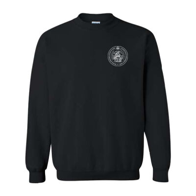 Gildan Unisex Outlined Emblem Printed Crewneck Thumbnail